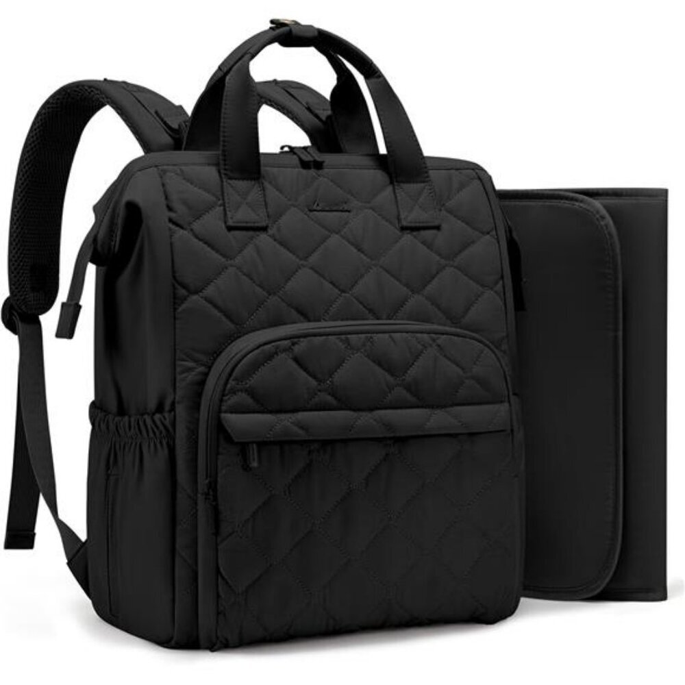Mini Diaper Bag Backpack Baby Travel Bag with Changing Pad Stroller Straps